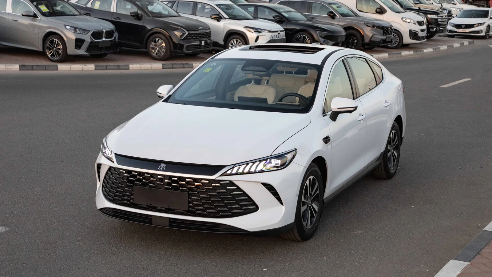 2025 BYD Qin Plus white side elegant profile